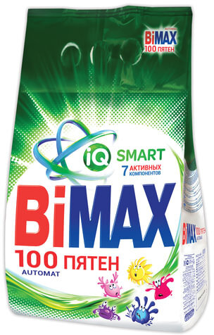 Стиральный порошок-автомат 6 кг, BIMAX "100 пятен" (Нэфис Косметикс), 506-1