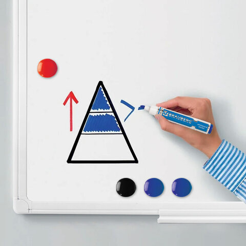 Доска магнитно-маркерная 60х90 см, ПВХ рамка, BRAUBERG "Standard", 237561