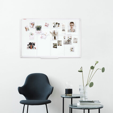 Доска магнитно-маркерная 60х90 см, ПВХ рамка, BRAUBERG "Standard", 237561