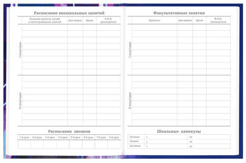 Дневник 5-11 класс 48 л., твердый, BRAUBERG, глянцевая ламинация, с подсказом, "World of future", 106872