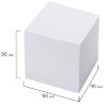 Блок для записей ОФИСМАГ непроклеенный, куб 9х9х9 см, белый, белизна 95-98%, 123019