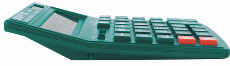 Калькулятор настольный STAFF STF-444-12-DG (199x153 мм), 12 разрядов, двойное питание, ЗЕЛЕНЫЙ, 250464