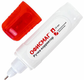 Ручка-корректор ОФИСМАГ, 12 мл, металлический наконечник, 225216