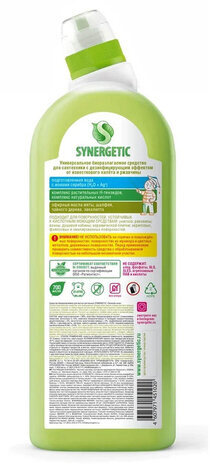 Средство для уборки туалета антибактериальное 700 мл SYNERGETIC "Чайное дерево и эвкалипт", биоразлагаемое, 51020, 104071
