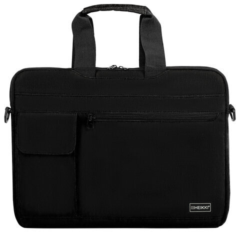 Сумка портфель HEIKKI NOVATION (ХЕЙКИ) с отд. для ноутбука 13-14", черная, 28х38х3 см, 272594