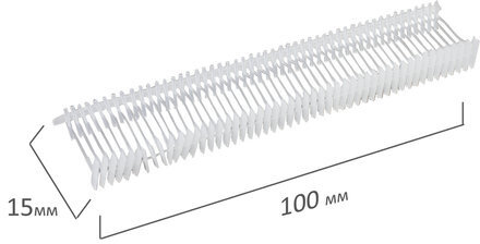 Соединители-биркодержатели пластиковые для игловых пистолетов, стандартная игла,15 мм, 5000 шт., BRAUBERG, 291039