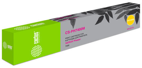 Тонер-картридж CACTUS (CS-PH7400M) для XEROX Phaser 7400, пурпурный, ресурс 9000 стр.