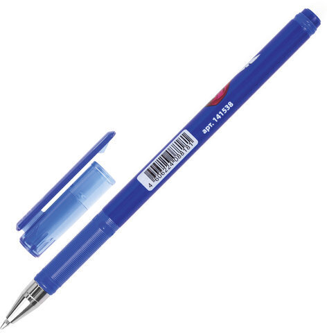 Ручка шариковая BRAUBERG "Корсары", СИНЯЯ, корпус с печатью, узел 0,7 мм, линия письма 0,35 мм, 141538