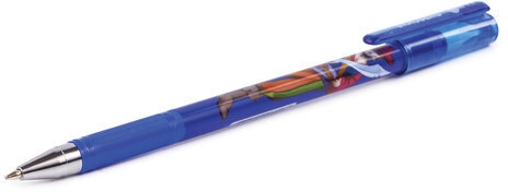 Ручка шариковая BRAUBERG "Корсары", СИНЯЯ, корпус с печатью, узел 0,7 мм, линия письма 0,35 мм, 141538