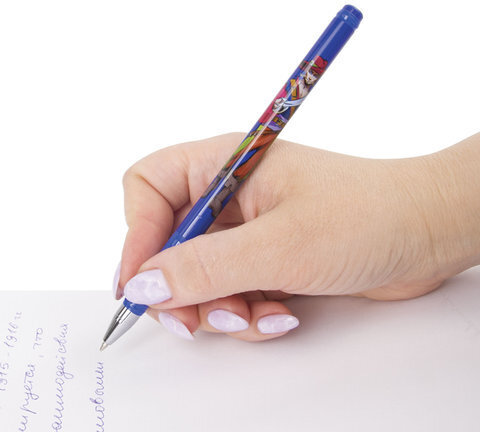 Ручка шариковая BRAUBERG "Корсары", СИНЯЯ, корпус с печатью, узел 0,7 мм, линия письма 0,35 мм, 141538