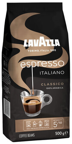 Кофе в зернах LAVAZZA "Espresso Italiano Classico", 500 г, 1875