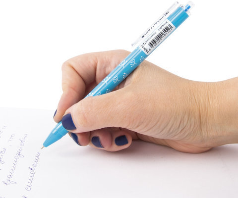 Ручка шариковая масляная автоматическая BRAUBERG "FRUITY RS", СИНЯЯ, узел 0,7 мм, линия письма 0,35 мм, 142652