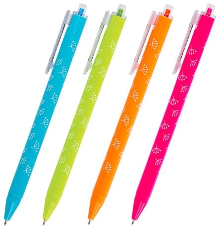 Ручка шариковая масляная автоматическая BRAUBERG "FRUITY RS", СИНЯЯ, узел 0,7 мм, линия письма 0,35 мм, 142652