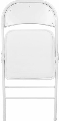 Стул складной BRABIX "Golf Plus CF-003 КОМФОРТ", белый каркас, кожзам белый, 532888