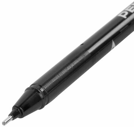 Ручка шариковая масляная PENSAN Star Tech, ЧЕРНАЯ, игольчатый узел 1 мм, линия 0,8 мм, 2260/12