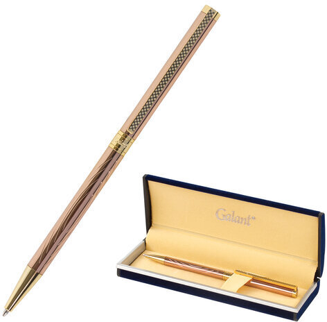 Ручка подарочная шариковая GALANT "ASTRON GOLD", корпус розовое золото, детали золотистые, узел 0,7 мм, синяя, 143526