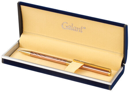 Ручка подарочная шариковая GALANT "ASTRON GOLD", корпус розовое золото, детали золотистые, узел 0,7 мм, синяя, 143526