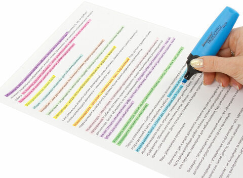 Набор текстовыделителей 12 ЦВЕТОВ на подставке, BRAUBERG "DELTA", линия 1-5 мм, 151737