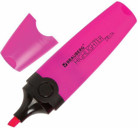 Набор текстовыделителей 12 ЦВЕТОВ на подставке, BRAUBERG "DELTA", линия 1-5 мм, 151737