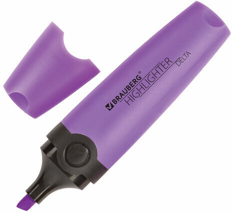 Набор текстовыделителей 12 ЦВЕТОВ на подставке, BRAUBERG "DELTA", линия 1-5 мм, 151737