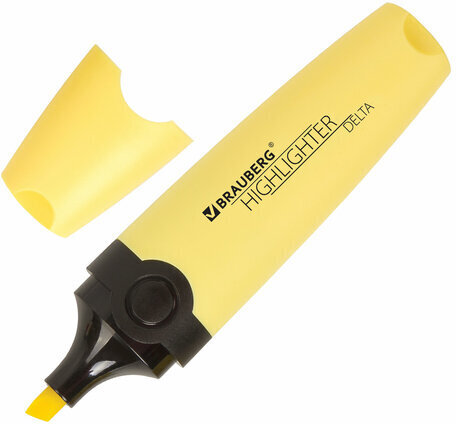 Набор текстовыделителей 12 ЦВЕТОВ на подставке, BRAUBERG "DELTA", линия 1-5 мм, 151737