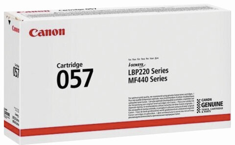 Картридж лазерный CANON (057) LBP228x/226dw/223dw/ MF449/446x/445dw/443dw, ресурс 3100 страниц, оригинальный, 3009C002