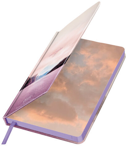 Ежедневник датированный 2025 А5 138x213 мм, BRAUBERG "Vista", под кожу твердый, "Пейзаж", 115874