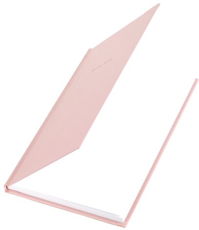 Блокнот А5 134х206 мм, 80 л., твёрдый, клетка, BRAUBERG "Minimal", розовый, 116441