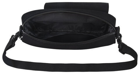 Сумка на плечо HEIKKI ATOM (ХЕЙКИ) два кармана, черная, 17х22х6 см, 272633