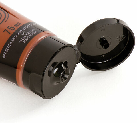 Краска акриловая художественная BRAUBERG ART CLASSIC, туба 75мл, СИЕНА ЖЖЕНАЯ, 191111