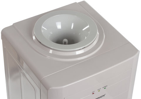 Кулер для воды SONNEN FSE-02, напольный, НАГРЕВ/ОХЛАЖДЕНИЕ ЭЛЕКТРОННОЕ, шкаф, 2 крана, бежевый, 453977