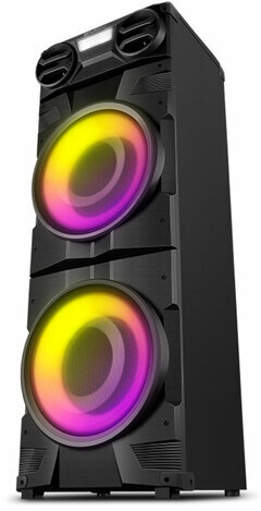 Колонка портативная SVEN PS-1900, 1000 Вт, TWS, Bluetooth, FM, USB, LED-дисплей, черная, SV-022037