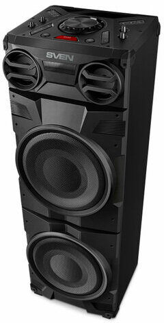 Колонка портативная SVEN PS-1900, 1000 Вт, TWS, Bluetooth, FM, USB, LED-дисплей, черная, SV-022037