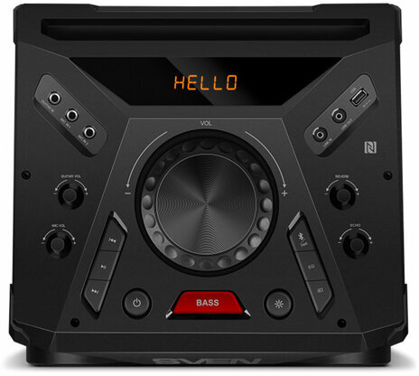 Колонка портативная SVEN PS-1900, 1000 Вт, TWS, Bluetooth, FM, USB, LED-дисплей, черная, SV-022037