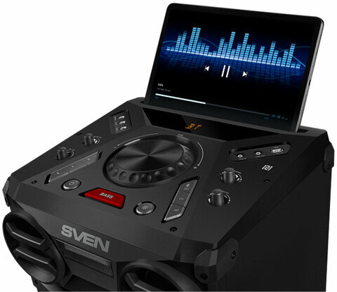 Колонка портативная SVEN PS-1900, 1000 Вт, TWS, Bluetooth, FM, USB, LED-дисплей, черная, SV-022037