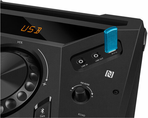 Колонка портативная SVEN PS-1900, 1000 Вт, TWS, Bluetooth, FM, USB, LED-дисплей, черная, SV-022037