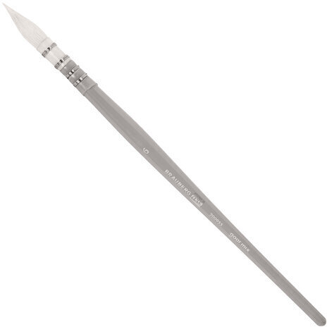 Кисть художественная профессиональная, коза, круглая, №6, BRAUBERG ART CLASSIC, 200955