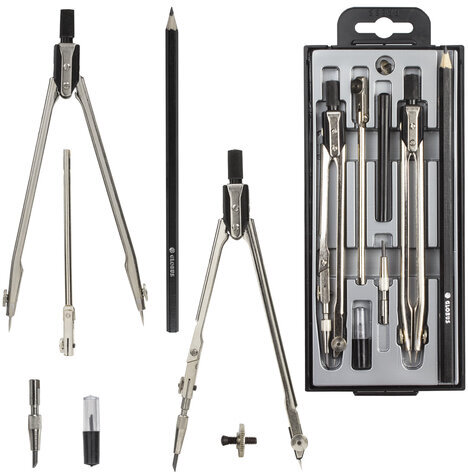 Готовальня 8 предметов, пластиковый пенал, GLOBUS, НЧ8-70-60