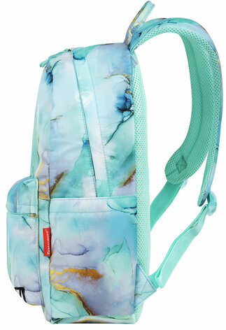 Рюкзак BRAUBERG DREAM универсальный с карманом для ноутбука, эргономичный, "Mint marble", 42х26х14 см, 271676