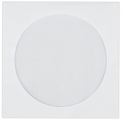 Конверты для CD/DVD (125х125 мм) с окном, бумажные, клей декстрин, КОМПЛЕКТ 100 шт., 201070.100