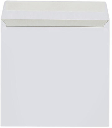 Конверты для CD/DVD (125х125 мм) с окном, бумажные, клей декстрин, КОМПЛЕКТ 100 шт., 201070.100