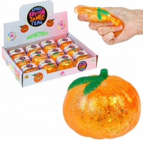 Игрушка-антистресс &quot;Крутой замес. СУПЕРГЕЛЬ МАНДАРИН&quot;, 5,5х5,5 см, 1TOY, Т25379