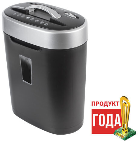 Уничтожитель (шредер) BRAUBERG S8, 4 уровень секретности, фрагменты 4х18 мм, 8 листов, 16 л, CD, 530962