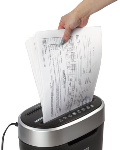 Уничтожитель (шредер) BRAUBERG S8, 4 уровень секретности, фрагменты 4х18 мм, 8 листов, 16 л, CD, 530962