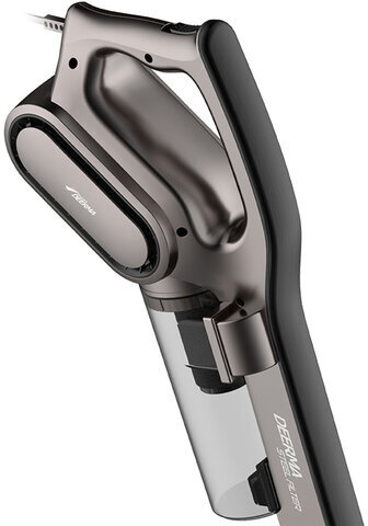 Пылесос вертикальный DEERMA DX700S, 2 в 1, потребляемая мощность 600 Вт, контейнер 0,8 л, черный