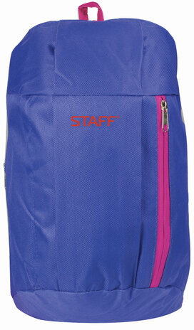 Рюкзак STAFF "AIR" компактный, синий с розовыми деталями, 40х23х16 см, 226374