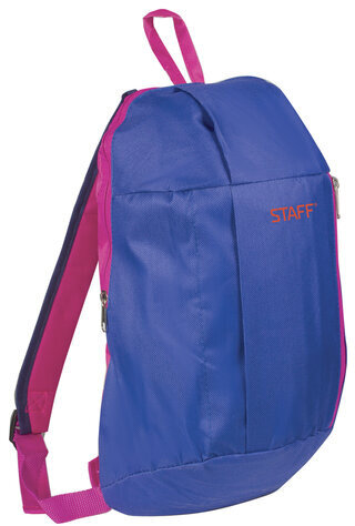 Рюкзак STAFF "AIR" компактный, синий с розовыми деталями, 40х23х16 см, 226374