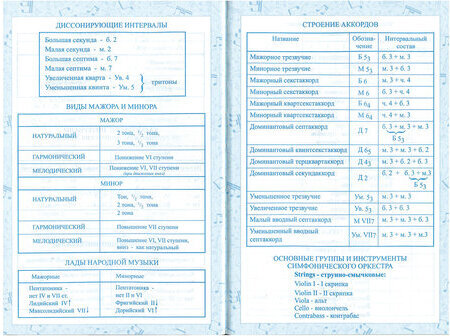 Дневник для музыкальной школы 140х210 мм, 48 л., твердый, BRAUBERG, выборочный лак, справочный материал, "Корнет", 104977