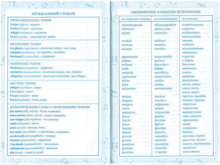 Дневник для музыкальной школы 140х210 мм, 48 л., твердый, BRAUBERG, выборочный лак, справочный материал, "Корнет", 104977