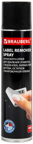 Антискотч-спрей для удаления этикеток, следов клея, липких лент, битума BRAUBERG, 400 мл, 608433